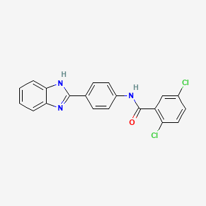 molecular formula C20H13Cl2N3O B2443953 N-[4-(1H-1,3-BENZODIAZOL-2-YL)PHENYL]-2,5-DICHLOROBENZAMIDE CAS No. 476634-11-4
