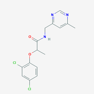 2-(2,4-dichlorophenoxy)-N-((6-methylpyrimidin-4-yl)methyl)propanamide
