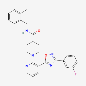N-{6-[(4-methoxyphenyl)sulfonyl]-1,3-dimethyl-2-oxo-2,3-dihydro-1H-benzimidazol-5-yl}-2-furamide