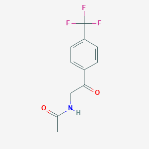 molecular formula C11H10F3NO2 B2443963 N-(2-oxo-2-(4-(trifluoromethyl)phenyl)ethyl)acetamide CAS No. 403-34-9