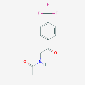 N-(2-oxo-2-(4-(trifluoromethyl)phenyl)ethyl)acetamide