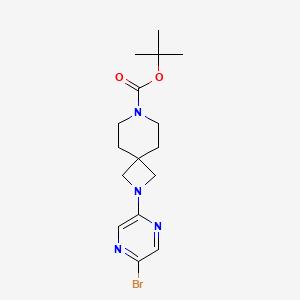 molecular formula C16H23BrN4O2 B2443973 Tert-butyl 2-(5-bromopyrazin-2-yl)-2,7-diazaspiro[3.5]nonane-7-carboxylate CAS No. 2377034-60-9