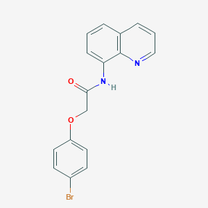 molecular formula C17H13BrN2O2 B244398 2-(4-bromophenoxy)-N-(quinolin-8-yl)acetamide 