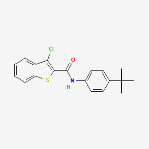 molecular formula C19H18ClNOS B2444007 N-(4-tert-butylphenyl)-3-chloro-1-benzothiophene-2-carboxamide CAS No. 1004642-98-1