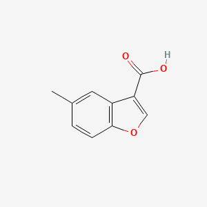 molecular formula C10H8O3 B2444092 5-methyl-1-benzofuran-3-carboxylic acid CAS No. 93670-26-9