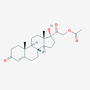 molecular formula C23H32O5 B024441 17-alpha,21-Dihydroxypregn-4-ene-3,20-dione 21-acetate CAS No. 640-87-9