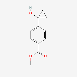 molecular formula C11H12O3 B2444116 Methyl 4-(1-hydroxycyclopropyl)benzoate CAS No. 928301-85-3