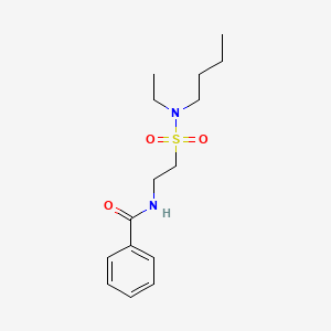 molecular formula C15H24N2O3S B2444122 N-(2-(N-butyl-N-ethylsulfamoyl)ethyl)benzamide CAS No. 899996-93-1