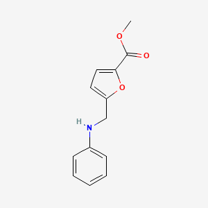 molecular formula C13H13NO3 B2444136 Methyl 5-(anilinomethyl)-2-furoate CAS No. 444065-52-5