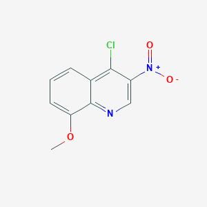 molecular formula C10H7ClN2O3 B2444138 4-Chloro-8-methoxy-3-nitroquinoline CAS No. 1602939-41-2