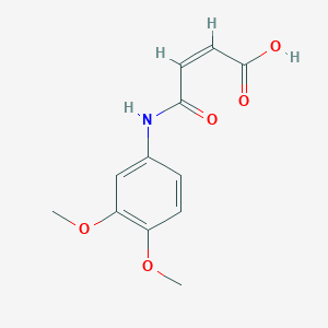 molecular formula C12H13NO5 B2444174 (Z)-4-(3,4-Dimethoxyphenylamino)-4-oxobut-2-enoic acid CAS No. 468747-44-6