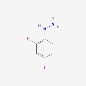 molecular formula C6H6FIN2 B2444182 (2-Fluoro-4-iodophenyl)hydrazine CAS No. 29654-11-3