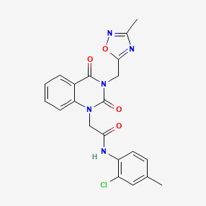 B2444188 N-(2-chloro-4-methylphenyl)-2-(3-((3-methyl-1,2,4-oxadiazol-5-yl)methyl)-2,4-dioxo-3,4-dihydroquinazolin-1(2H)-yl)acetamide CAS No. 941934-49-2