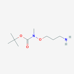 molecular formula C9H20N2O3 B2444192 tert-butyl N-(3-aminopropoxy)-N-methylcarbamate CAS No. 1196681-74-9