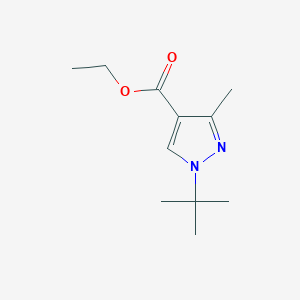 molecular formula C11H18N2O2 B2444225 Ethyl 1-(tert-butyl)-3-methyl-1H-pyrazole-4-carboxylate CAS No. 1259065-53-6