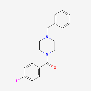 molecular formula C18H19IN2O B2444327 1-Benzyl-4-(4-iodobenzoyl)piperazine CAS No. 352445-27-3