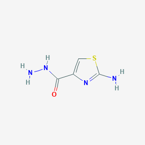 molecular formula C4H6N4OS B2444338 2-Amino-1,3-thiazole-4-carbohydrazide CAS No. 57250-83-6