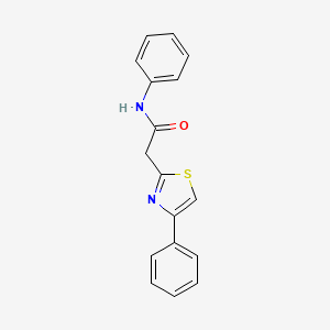 molecular formula C17H14N2OS B2444368 N-phenyl-2-(4-phenyl-1,3-thiazol-2-yl)acetamide CAS No. 120353-58-4