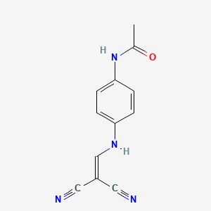 molecular formula C12H10N4O B2444373 N-[4-(2,2-dicyanoethenylamino)phenyl]acetamide CAS No. 42265-38-3