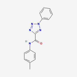 molecular formula C15H13N5O B2444384 2-phenyl-N-(p-tolyl)-2H-tetrazole-5-carboxamide CAS No. 1396757-34-8