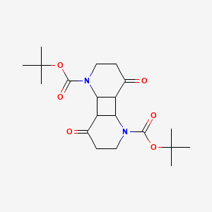 Ditert-butyl 6,12-dioxo-3,9-diazatricyclo[6.4.0.02,7]dodecane-3,9-dicarboxylate