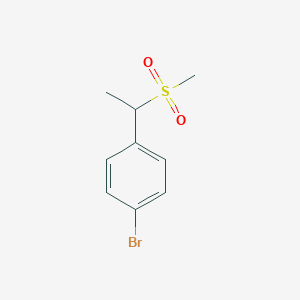 molecular formula C9H11BrO2S B2444401 1-Bromo-4-(1-methanesulfonylethyl)benzene CAS No. 1351385-62-0
