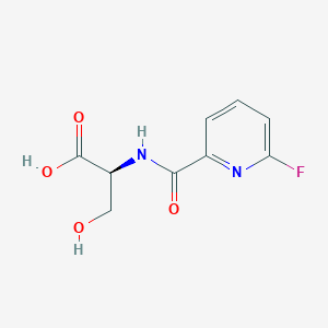 (2S)-2-[(6-fluoropyridin-2-yl)formamido]-3-hydroxypropanoic acid