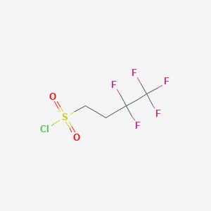 molecular formula C4H4ClF5O2S B2444425 3,3,4,4,4-Pentafluorobutane-1-sulfonyl chloride CAS No. 27619-87-0