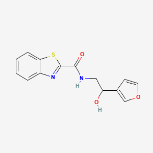 molecular formula C14H12N2O3S B2444438 N-(2-(furan-3-yl)-2-hydroxyethyl)benzo[d]thiazole-2-carboxamide CAS No. 1396814-67-7