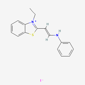 molecular formula C17H17IN2S B2444510 3-Ethyl-2-(2-(phenylamino)vinyl)benzo[d]thiazol-3-ium iodide CAS No. 60126-86-5
