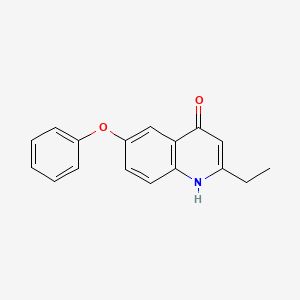 molecular formula C17H15NO2 B2444625 2-Ethyl-6-phenoxy-1,4-dihydroquinolin-4-one CAS No. 1155599-28-2