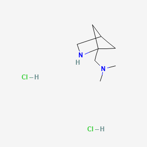 molecular formula C8H18Cl2N2 B2444642 ({2-Azabicyclo[2.1.1]hexan-1-yl}methyl)dimethylamine dihydrochloride CAS No. 2230799-48-9
