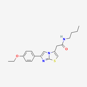 molecular formula C19H23N3O2S B2444670 N-butyl-2-[6-(4-ethoxyphenyl)imidazo[2,1-b][1,3]thiazol-3-yl]acetamide CAS No. 897461-53-9