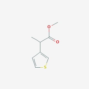 molecular formula C8H10O2S B2444714 Methyl 2-(thiophen-3-yl)propanoate CAS No. 147632-29-9