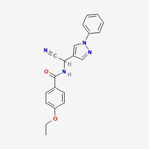 N-[cyano(1-phenyl-1H-pyrazol-4-yl)methyl]-4-ethoxybenzamide