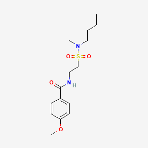 molecular formula C15H24N2O4S B2444735 N-(2-(N-butyl-N-methylsulfamoyl)ethyl)-4-methoxybenzamide CAS No. 899967-37-4