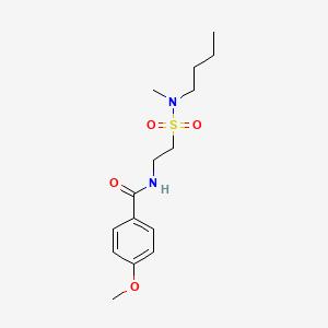N-[2-[butyl(methyl)sulfamoyl]ethyl]-4-methoxybenzamide