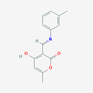 6-Methyl-3-[(3-methylanilino)methylidene]pyran-2,4-dione