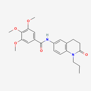 3,4,5-trimethoxy-N-(2-oxo-1-propyl-1,2,3,4-tetrahydroquinolin-6-yl)benzamide