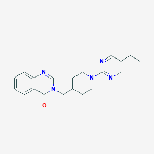 3-[[1-(5-Ethylpyrimidin-2-yl)piperidin-4-yl]methyl]quinazolin-4-one
