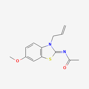 (Z)-N-(3-allyl-6-methoxybenzo[d]thiazol-2(3H)-ylidene)acetamide