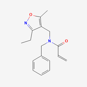 N-Benzyl-N-[(3-ethyl-5-methyl-1,2-oxazol-4-yl)methyl]prop-2-enamide