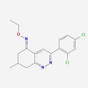 Aza(3-(2,4-dichlorophenyl)-7-methyl(6,7,8-trihydrocinnolin-5-ylidene))ethoxymethane