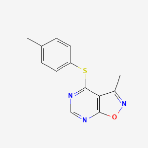 3-Methyl-4-[(4-methylphenyl)sulfanyl]isoxazolo[5,4-d]pyrimidine