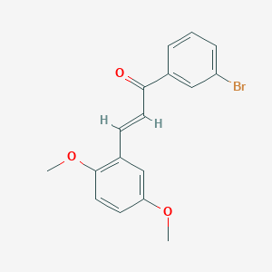 (2E)-1-(3-bromophenyl)-3-(2,5-dimethoxyphenyl)prop-2-en-1-one