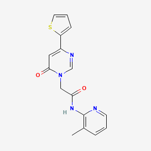 N-(3-methylpyridin-2-yl)-2-(6-oxo-4-(thiophen-2-yl)pyrimidin-1(6H)-yl)acetamide