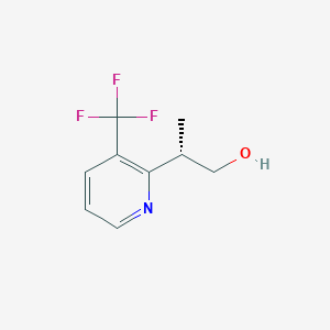 (2S)-2-[3-(Trifluoromethyl)pyridin-2-yl]propan-1-ol
