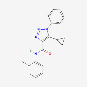 5-cyclopropyl-N-(2-methylphenyl)-1-phenyl-1H-1,2,3-triazole-4-carboxamide