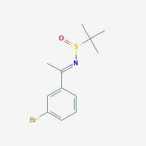 (R,E)-N-(1-(3-bromophenyl)ethylidene)-2-methylpropane-2-sulfinamide
