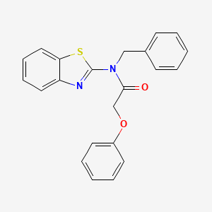 molecular formula C22H18N2O2S B2444816 N-(1,3-benzothiazol-2-yl)-N-benzyl-2-phenoxyacetamide CAS No. 899963-58-7